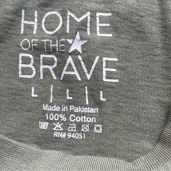 Green Veteran Graphic T-Shirt Men Large - Picture 5 of 5